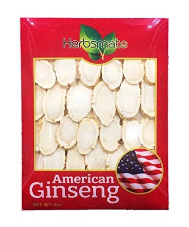 New Green Nutrition Hand-Selected A Grade American Ginseng Large Slice (4Oz. Box)