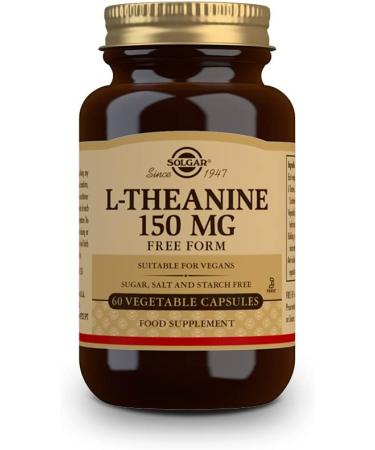 Solgar L-Theanine 150 mg - 60 Vegetable Capsules | Natural Stress Relief - Buy Online on GoSupps.com