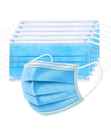 100 Pack Medical Disposable Face Masks for Protection, 3 Layers Safety Face Masks For Adults Daily Use