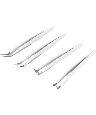 Ocitan Stainless Steel Eyelash Tweezers Set | High-Precision Makeup Tool for False Eyelashes | Includes Box | Perfect for Salons & Home Use - Buy Online on GoSupps.com