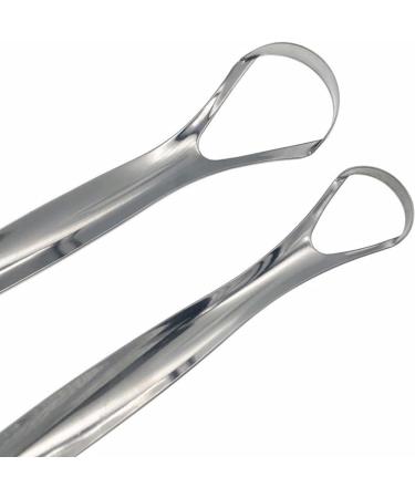 4PCS Stainless Steel Tongue Cleaner Scraper - Rustproof Tongue Scraps for Fresh Breath & Bacteria Defense | Metal Tongue Cleaner for Adults - Buy Online on GoSupps.com