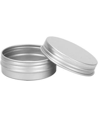Guindxan 96pcs 30ml Silver Aluminum Round Lip Balm Containers Storage Jars Tins with Screw Cap - Buy Online on GoSupps.com