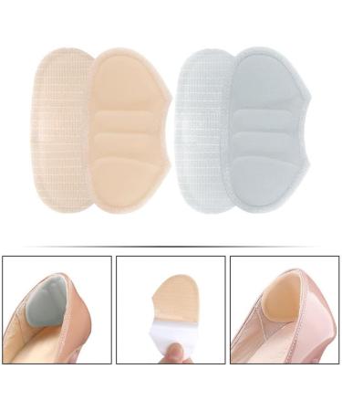 Baluue Heel Cushion Pads - 2 Pairs Self-Adhesive Soft Shoe Grips & Liners for Foot Care Heel Pain Relief Bunion & Blister Protection - International Shipping Available - Buy Online on GoSupps.com