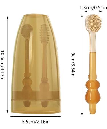 Baby Training Toothbrush Soft Silicone Brush Head Toothbrush for Infants Toddler Toothbrush Silicone Tongue Brush Dental Care for 0-18 Months Baby Goforwealth - Buy Online on GoSupps.com