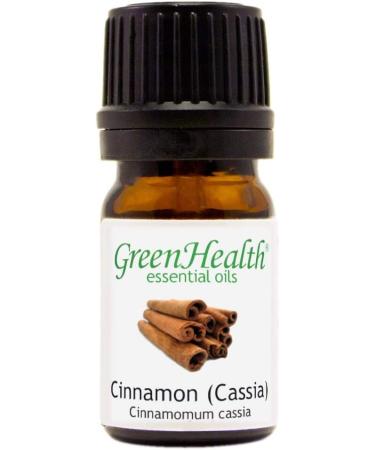 GreenHealth Cinnamon Cassia 1/6 fl oz (5 ml) Glass Bottle 100% Pure Essential Oil - Buy Online on GoSupps.com