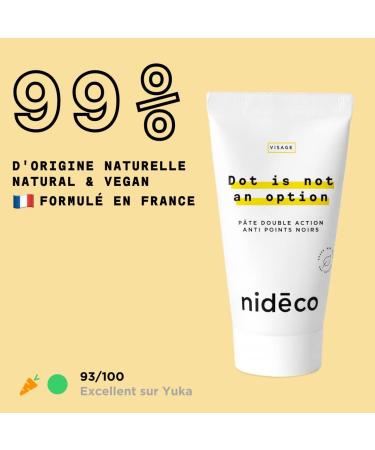 Dot is not an option double action anti-blackhead paste | Exfoliating and cleansing peeling paste | Tightens pores and refines skin | 99% natural | 50 mL | Nid co - Buy Online on GoSupps.com