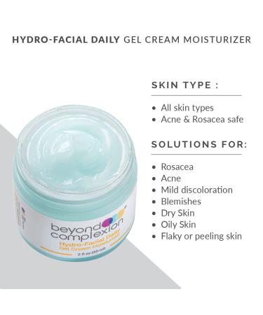 Hydro-Facial Daily Gel Cream Moisturizer - Non-Greasy Skin Hydration Restores Natural Moisture Barrier Reduces Water Loss - 2 fl oz (60ml - Buy Online on GoSupps.com