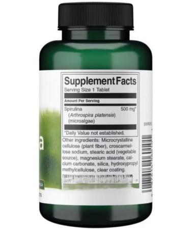 Bloomingdale IL 60108 Spiirulina 500mg Detox & Immune Support 180 tablets - Buy Online on GoSupps.com