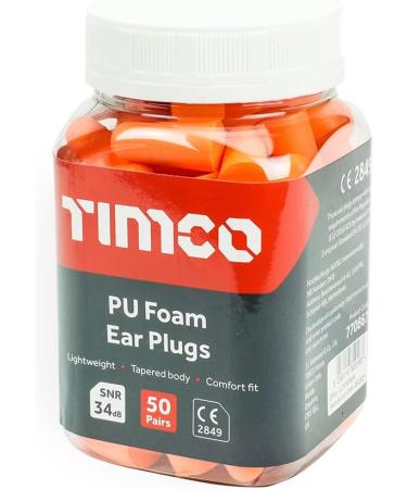 Buy TIMCO PU Foam Ear Plugs | Best Noise Reduction & Comfort - International Shipping Available - Buy Online on GoSupps.com
