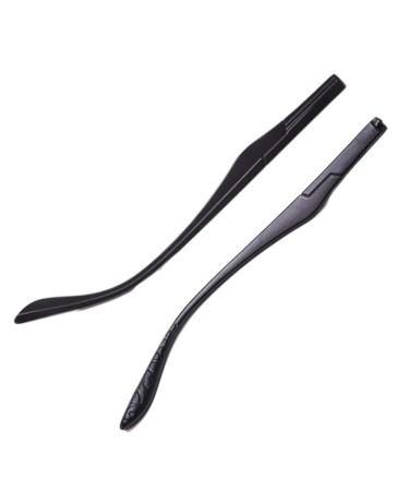 VIORNO Eyeglass Legs Glasses Legs 1 Pair Plastic Eyeglass Replacement Temple Arm for Men Women Eyeglasses Temple Repair Black