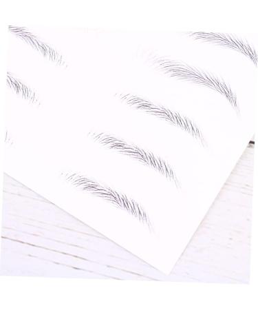 FOMIYES 2 Pairs Adhesive Eyebrow Template Artificial Eyebrow Patch Eyebrow Stickers Makeup Tools 6d Simple 1 count (Pack of 1) Black 003 - Buy Online on GoSupps.com
