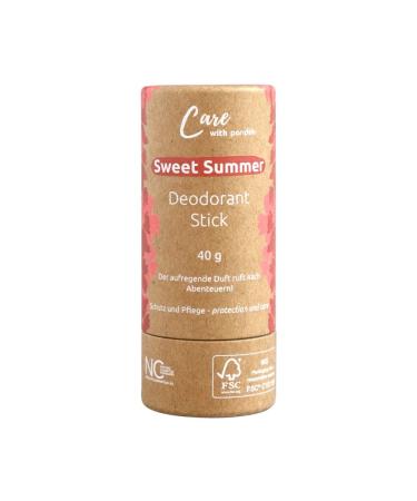 Sweet Summer Deodorant Stick 40g 100% Natural & Plastic Free Solid Deodorant Pen Deodorant Pen Plastic Free Pen (Pack of 1)