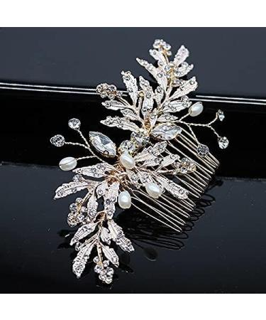 Bridal Bride Wedding Hair Comb Silver Crystal Headpiece Rhinestone Hair Accessories for Women and Girls Bride Bridesmaid - Buy Online on GoSupps.com