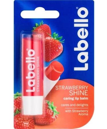 Labello Strawberry Lip Balm - Moisturizing Lip Care with Delicious Strawberry Flavor - Buy Online on GoSupps.com