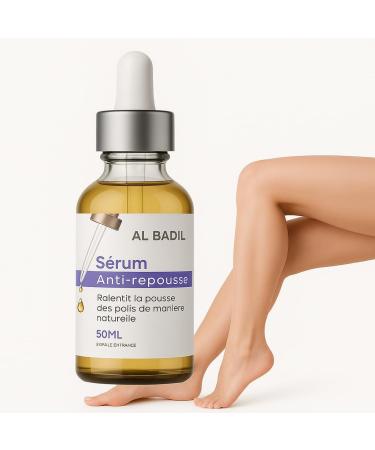  al badil Anti-Hair Regrowth Serum 100% Natural Inhibitor for Women and Men Painless Fast Results Fight against Ingrown Hair "Made - Buy Online on GoSupps.com
