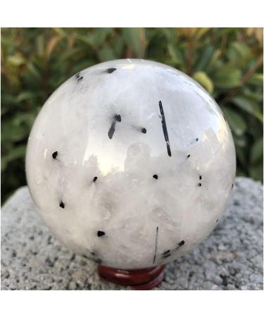JUKUCKV Black Tourmaline Quartz Crystal Sphere - Natural Healing Gemstone Ball for Spiritual Support - Buy Online on GoSupps.com