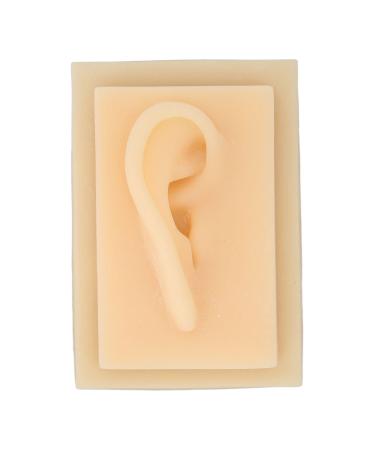 Silicone ear angrek soft human ear model natural size human ear model silicone ear left right ear model for teaching presentation tools (right)