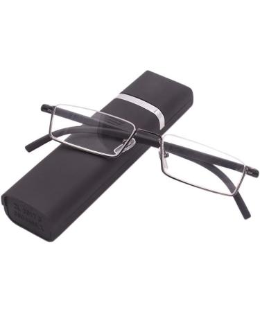 Buy Kokobin Reading Glasses - Ultra-Light TR90 Frame Half Glasses with Metal Design +1.75 Dioptria Includes Case for Men & Women - International Shipping Available - Buy Online on GoSupps.com