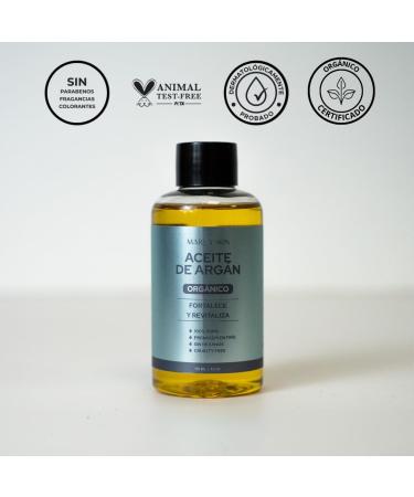 100% Pure Organic Argan Oil - Cold Pressed Hexane-Free | Club Marea | For Damaged Hair & Dry Skin | 90-Day Guarantee - 4.22 oz - Buy Online on GoSupps.com