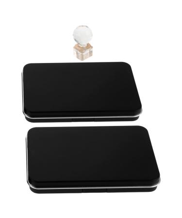 PLAFOPE PLAFOPE Multifunctional Beauty Trays Highlighter Palette Makeup Magic Wand Highlighter Makeup Palette Blush Palette Plastic Cosmetic Tray Black