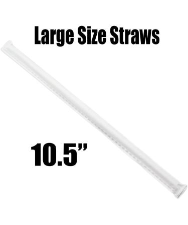 Avant Grubs BPA-Free Big Premium Straws 300 Pack - Clear, Thick, Jumbo Sized - USA-Made - Buy Online on GoSupps.com