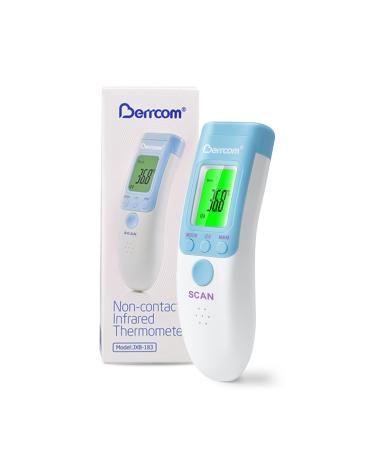 Berrcom Fieberhermometer Digital Stirnhermometer for Babies Infrared Contactless Thermometer with 3 colors Fieber alarm C/ F switch