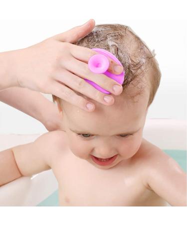 Buy Skinsoother Baby Cradle Cap Brush - Silicone Bathing & Peeling Brush for Dry Skin Cradle Cap & Eczema | Black White Yellow Purple | International Shipping - Buy Online on GoSupps.com