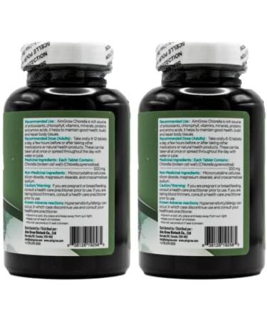 Aimgrow Chlorella Tablets with Broken Cell Wall Canada 500mg 300 Counts - Buy Online on GoSupps.com