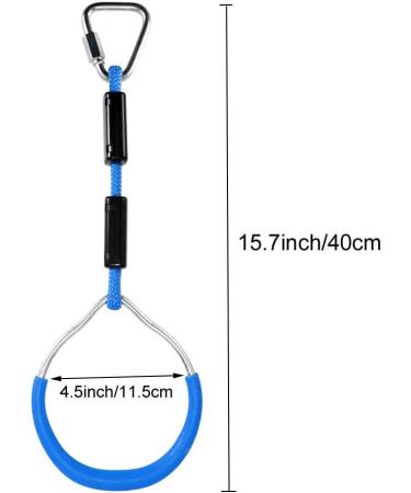 Let'sGood Colorful Ninja Gymnastic Rings for Kids - Outdoor Playground Equipment for Swing, Monkey Bars, Climbing & Obstacle Course - Buy Online on GoSupps.com