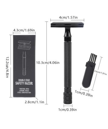 Double Sided Shaver Kit for Men | Hand Shaver Set with Brush & Case | Premium Shaving Accessories - Buy Online on GoSupps.com
