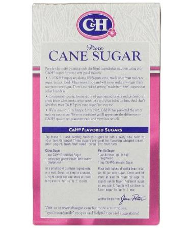 C&H Pure Cane Granulated White Sugar 1 lb - Premium Quality Sweetener - Buy Online on GoSupps.com