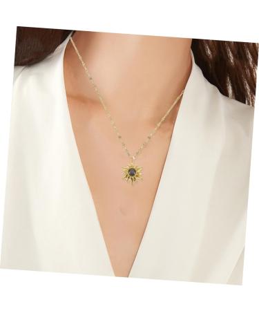 COLLBATH 1 Pc Sunflower Pendant Necklace Necklaces Necklace Girls Neck Jewelry Accessories Miss Chic - Buy Online on GoSupps.com