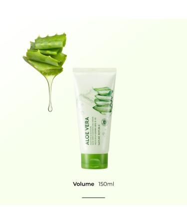Nature Republic Aloe Vera Cleansing Gel Cream 150ml - Soothing & Moisturizing Skincare for All Skin Types - Buy Online on GoSupps.com