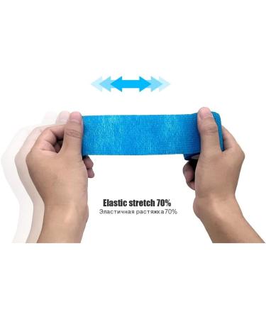 Dewedrt Yellow Sport Self Adhesive Elastic Bandage Wrap Tape for Knee Support Pads Finger Ankle Palm - Buy Online on GoSupps.com