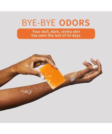 VKaoess Persimmon Soap for Body & Face Natural Deodorizing Soap for Men & Women Skin Cleansing Soap for Odor Control Moisturizing Cleanser with Delicious Aroma 5 pieces - Buy Online on GoSupps.com