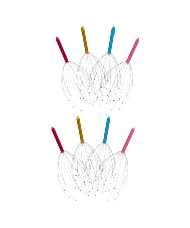 Beavorty 8 STK Handy head massage device Hair massage device Hand massage devices Tool scalp scratch head scraps massager scalp massage clerk scalp spa gripper