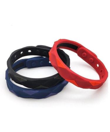 Redup Fern Infrared Negative Ions Bracelet - Adjustable Antistatic Sport Bracelet for Weight Loss & Lymphatic Drainage (3 Pieces) | Unisex Health Benefits - Buy Online on GoSupps.com