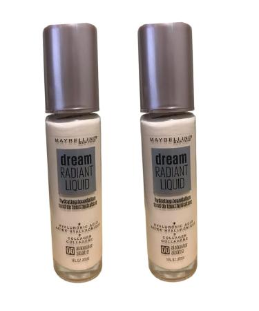 Pack of 2 Maybelline New York Dream Radiant Liquid Hydrating Foundation Alabaster 00 - Buy Online on GoSupps.com