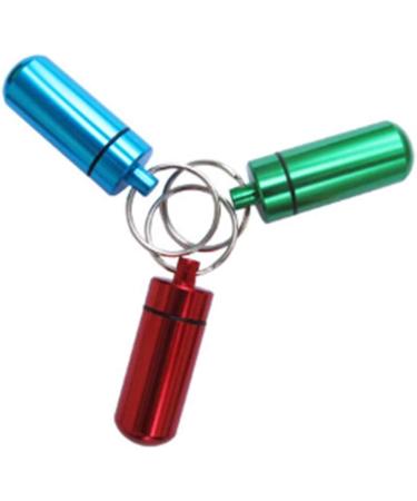 Purple Pill Organizer - Mini Stainless Steel Pill Box Keychain for Travel Waterproof & Durable - Ideal for Camping & Outdoor Adventures - Buy Online on GoSupps.com