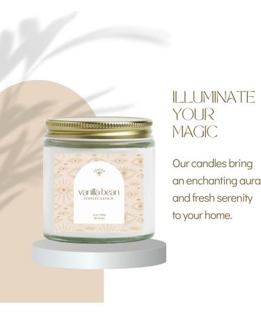 LOYREY Vanilla Bean Candle 4oz | Scented Soy Candle for Aromatherapy & Meditation | Unique Gift & Home Essential - Buy Online on GoSupps.com