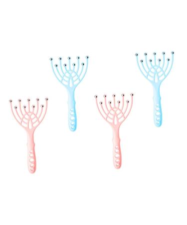 Healvian 4 pieces head massage device. Sleeping massage device Sleeping petrol care scalp massage device sleep aid tool head clums