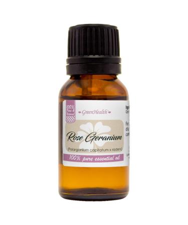 GreenHealth - Rose Geranium 100% Pure Therapeutic Grade Essential Oil -15ml