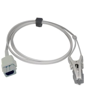Sino-k Compatible Ohmeda Trusat Veterinary Spo2 Lingual Sensor Vet Ear Forcep 9.8 ft 9 Pins Connector FDA/CE Approved