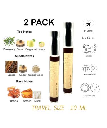 AMBER OUD Gold Edition The Essence of Luxury for Man & Woman EDP 10ml each by Synonymous original 2 PACK Travel Size (Large bottle is not included). - Buy Online on GoSupps.com