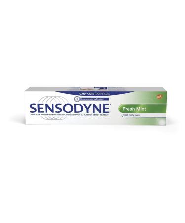 Sensodyne Sensitivity Toothpaste for Sensitive Teeth Fresh Mint 100 ml / 3.4 Fl.Oz Ea. - 3 Packs