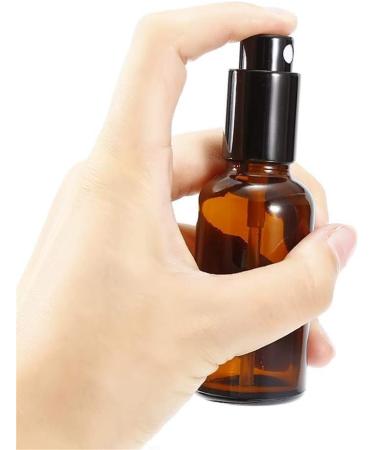 Hacoly 2 Series Mini Glass Spray Bottles 100ml - Essential Oils Cosmetics Fragrance - Empty Brown Bottle with Black Caps - International Shipping - Buy Online on GoSupps.com