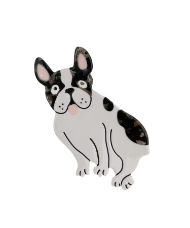 French Bulldog Hair Clips Small Claw Clips for Girls Acetate Hair Clips for Women S1