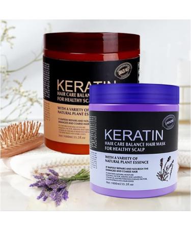 Wokali Keratin Hair Butter 500ML - Natural Plant Essence Hair Mask for Healthy Scalp and Hair Care - Men's Hair Butter Cream for Natural Hair - Buy Online on GoSupps.com