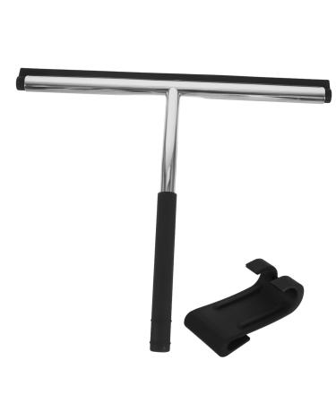 Solustrie 2 pcal glass wiper multifunctional tool window cleaner cleaning agent Silicone spatula glass cleaner window cleaner window wiper clean window scraper stainless steel as shown