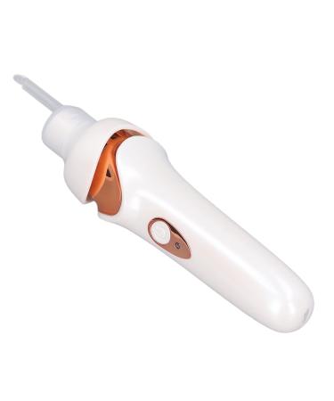 LED Ear Wax Remover Low Noise Washable USB Charging Electric Ear Vacuum Cleaner Ear Wax Removal Tool for Children Adults (White)